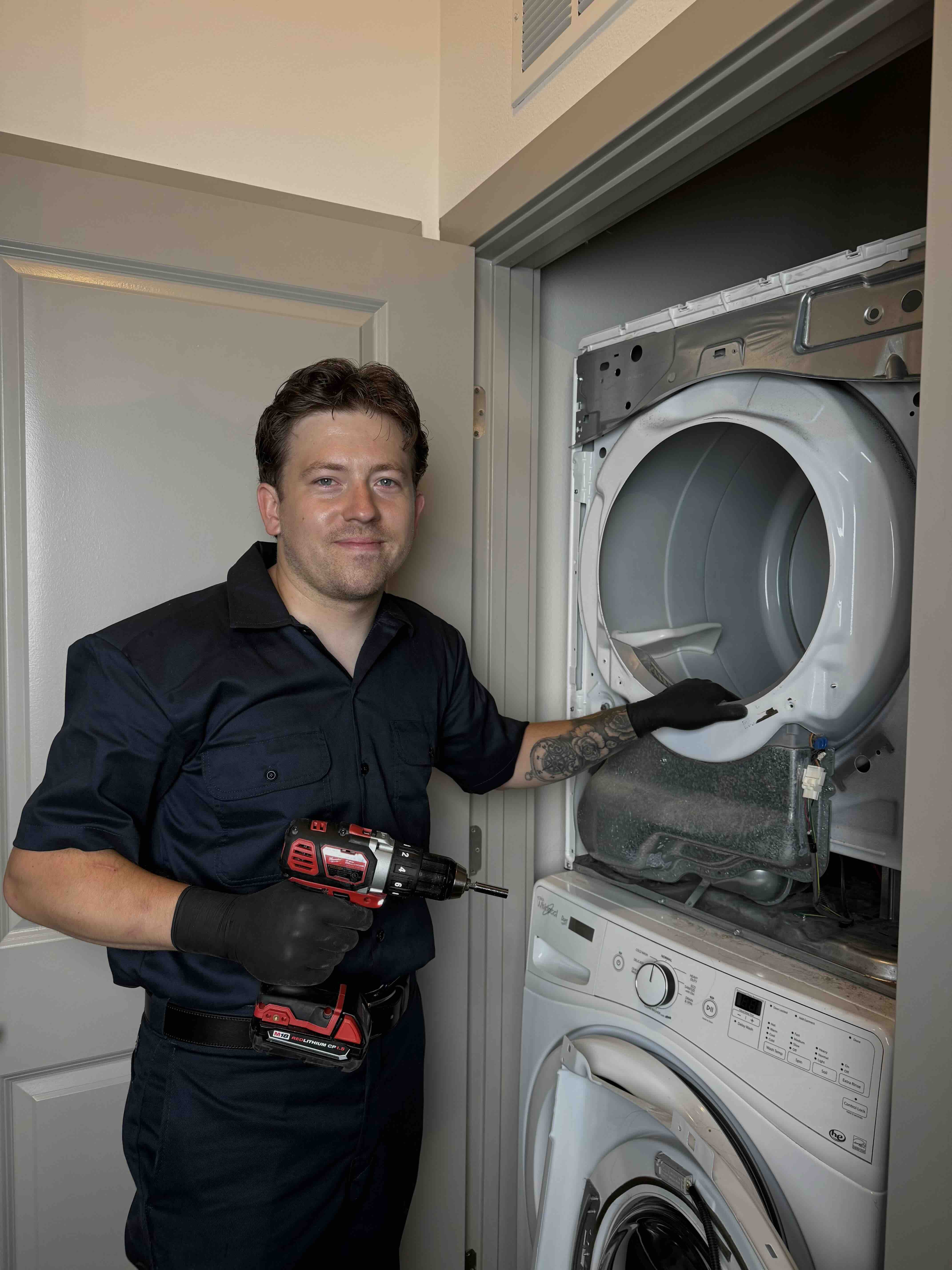 Dryer Care Technician at work